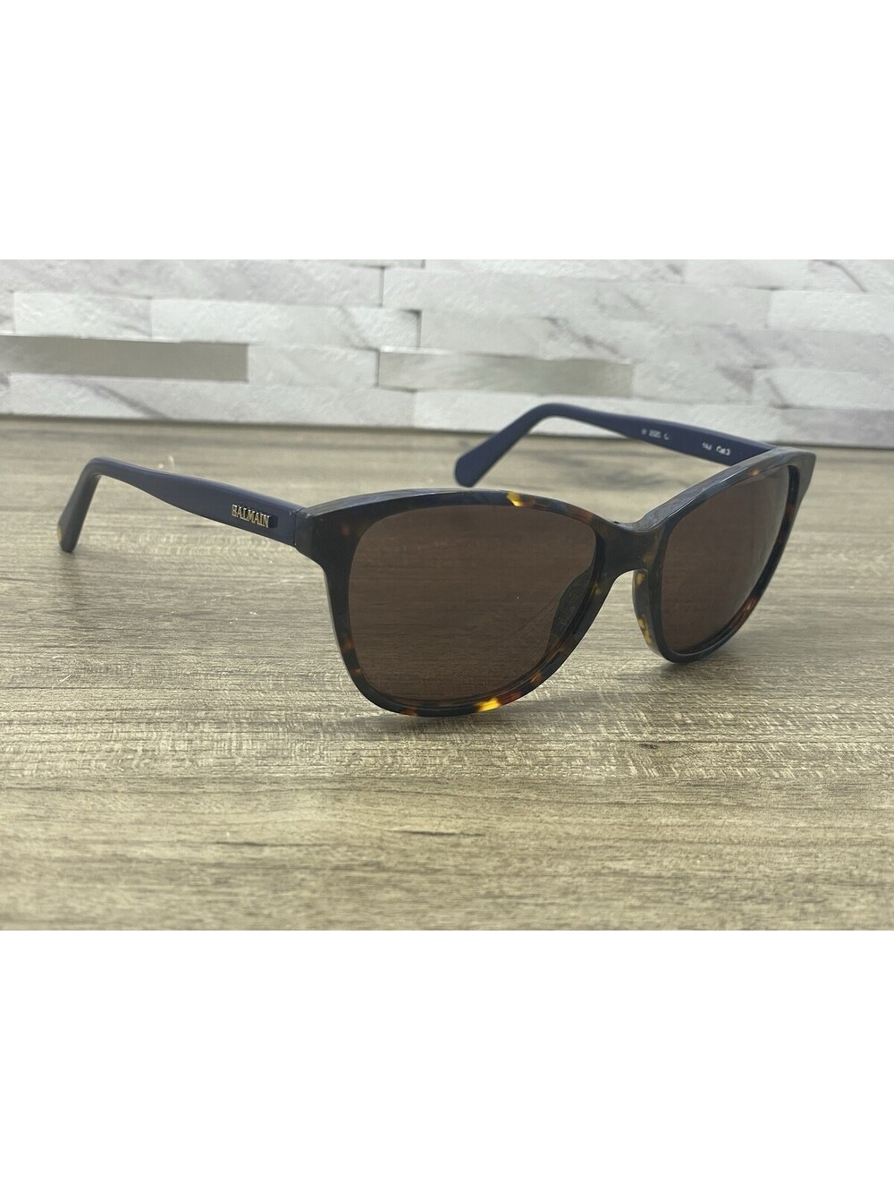 Balmain Women's Cat-eye Sunglasses Blue Tortoise BL2025 *FRAMES ONLY